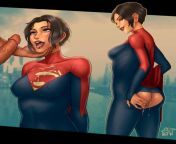 Supergirl is showing us that she is the best hero (2DNSFW) [DC Comics, Superman, Supergirl] from sirf tum move hero