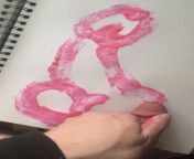 I painted a penis with my penis #Art from travesti penis