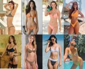 Pick who would you rather have a public beach threesome with: Alexandra Daddario, Emily Ratajkowski, Barbara Palvin, Sydney Sweeney, Elizabeth Turner, Victoria Justice, Vanessa Hudgens. from spiaggia beach threesome