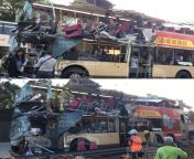 12.18 At 4:15pm a double-decker bus crashed into a tree on Fanling Highway killing at least 5 people and 30 people injured. from double decker sandwich eleven