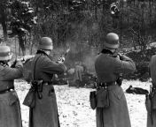 The execution of 56 Polish citizens in Bochnia, near Krakw, during German occupation of Poland, December 18, 1939 in a reprisal for an attack on a German police office two days earlier by the underground organization &#34;White Eagle&#34;. from www xxx police office vedo
