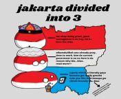 jakarta divided into 3 (OC) from jakarta jaksel