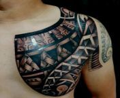 My second tattoo by Henere Tua at Te Fara Tattoo in Papeete, Tahiti, French Polynesia from indo janda jawa tua memek te