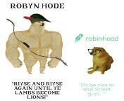 Virgin robinhood vs Chad Robyn Hode from robyn quinn