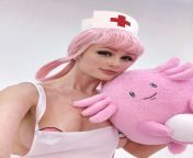 Nurse Joy and plush Chansey by Tniwe from nurse joy and jaise porn