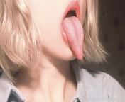 🎀Come to my audio account to listen to the most wet and wild dreams of yours🎀 My account is free for now and it has free audio on the main page🎀 I do personal requests and new blowjob audio is only 3&#36;🎀 Look how long my tongue is🎀 from madre incesto audio español