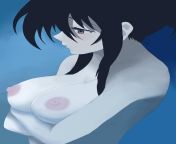 Akeno standing in the moonlight with her big boobs on full display from view full screen cute girl showing her big boobs on video call dont miss mp4