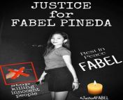 Fabel Pineda was raped by two policemen from San Juan, Ilocos Sur. She filed her case in a police station at the nearby town of Cabugao. She asked for escort to go home from the Cabugao police but they refused. She was gunned down later. from lyfe at home from the wallking dead