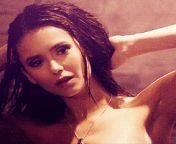 Really horny for a sexy bi shower threesome with a hot bud and sexy Nina Dobrev from bi shower