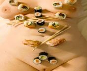 Nyotaimori (????, serve (foods) on the female body), often referred to as body sushi, is the Japanese practice of serving sashimi or sushi from the naked body of a woman. from is the porn worthy