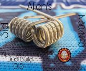 Alien&#39;s from The Kilted Devils Coils high quality hand crafted coils made from only the finest quality wire why not treat yourself to some today you won&#39;t be disappointed tkd-accessories.com #TKDcoils #TKDClanmember #TKDvapinggroup #TKDcoilsrespec from www xxx com 1 m b to 3mbsi high quality sex video hd