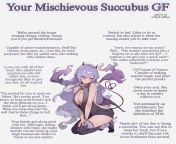 Your Mischievous Succubus GF... [Girlfriend][Wholesome/Loving][Monster Girl/Demon Girl] from lsmnude 1460
