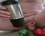 Do you mind if I play with my balls and candy cane while I drink my coffee?? from tortured my lactating girlfriend with lec while i drink her milk xxx sex video