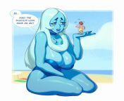 Blue Diamond asks a human a question (Art by Rizdraws) from dj blue diamond nude 038 sexy 68 jpg