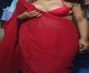 red sari from indian housewife red sari stripping exposing big butts