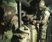 Indian soldier loads his MMG in a bunker along the LOC during the height of the Indo-Pak fighting a few years ago. Will be posting a few shots of Indian troops in their bunkers along the LOC at this time. [600 x 450] from indian aunty in slwww xxx pak comgla x video chudai 3gp videos page