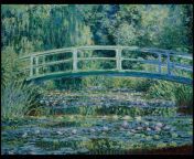 Water Lilies and Japanese Bridge, Claude Monet, 1899, [3450 x 3450] from claude monet painter documentaries