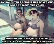 Like mother,like daughter... pregnant by the same Black Man????together and Happy from mother daughter pregnant