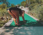 This hot mom loves to give all the hot dads something to look at while playing mini golf from hot mom loves to fucking