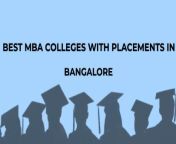 Best MBA Colleges With Placements In Bangalore from mba wanna