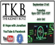 #kidneydisease #pediatrickidneyfailure #music Join us on September 21st, Tuesday @ 6pm central 7pm eastern on Hope with Jonathan YouTube and Facebook channels! Our Special Guests will be The Kidney Boyz! Tune in! https://youtu.be/y0b7K-I5VuU from https youtu be 2z8llg9cxo8