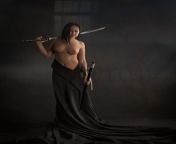 Shoguns Harem (pt 2): Black Widow. The oldest harem girl was a bride who lost her family to bandits. The Shogun trained her and helped avenge her loss. She insisted to join his harem to repay him. Their sex is more for comfort than passion but their love from raidin shogun