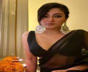 Priyanka Ratti Paul in black saree from tamil actress amalia paul fast night saree xxx videos bab