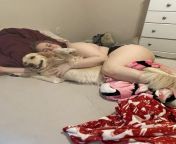 Even cuddling w my dog you can see how big my butt is I wasnt even able to send this pic to my family as I intended from booty expansion morph vol2 big huge butt booty expansion mccrary brothers butt inflation morph new