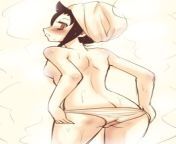 Tomoko&#39;s Bath Scene - by Panty-Artist ?? on Twitter from mallu wearing black panty wrestling on bed