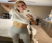 Just a Hot Mom wearing some super sexy Yoga Pantsand NO bra with my Crop Top. from super sexy girl dancing on nsfw tiktok with hot oiled body