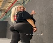 Glowing with her fat bubble butt in some tight leggings after a workout from huge candid latina bubble butt in skin tight jeans