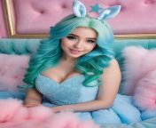 Bunny ear cosplay for Patreon from angelique asmr ear eating twins patreon video