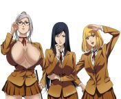 Will you go to school if these three are in there? (Prison School) from prison school all uncensored scenes eps