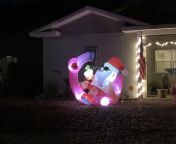 Merry Xmas from Florida. Not sure whats going on here, but it looks like topless santa is getting railed by a flamingo from tiktok girls from florida