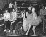 I thought people might find this interesting - the Beatles watching a dancer named Jan Carson at Raymonds Revue Bar during filming for The Magical Mystery Tour, 1967. (nsfw) from the beatles