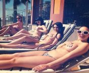 Cover em up girls! Rhian Sugden, Mel Clarke, Courtnie Quinlan &amp; Sabine Jemeljanova bts on a shoot. from rhian sugden nude video instagram