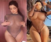 Left is a still from her video, right is her picture. She doesnt need to edit her photos, but she does &amp; its dangerous. from edit nude photos