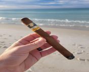 Early morning beach walk companion. Esplendido from a sleeve of unknown date and factory. Provide me with Cohiba honey sweetness, cream, vanilla, and almond. Everything I want from Cohiba. Extremely pleasurable. Happy pre-Thanksgiving! from vanilla and tails sfm