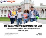 Top UGC Approved Distance MBA Programs with Gyaneager from mba sma