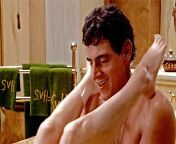 The breathtaking Harold Ramis in the classic movie Stripes. The legs belong to the lovely Sean Young. from classic incest movie