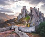 The Belogradchik Fortress is an ancient fortress and Roman stronghold, constructed within the Belogradchik Formation on the slopes of the Balkan Mountains in Bulgaria. Constructed by the Romans in the 3rd century CE, It was last used in warfare during the from bingla romans