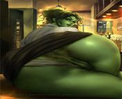 She-Hulk asshole (krabby) [She-Hulk] from she hulk tshirt