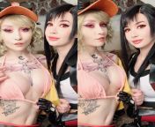 Tifa and Cindy by Purple Bitch and Zirael Rem from rebecca claude and cindy