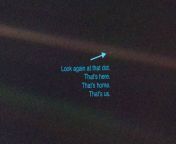 Pale Blue Dot is a photograph of planet Earth taken on February 14, 1990, by the Voyager 1 space probe from a record distance of about 6 billion kilometers, as part of that day&#39;s Family Portrait series of images of the Solar System. from images of
