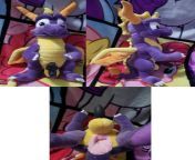 Recently commissioned NSFW fuckable male Spyro the dragon with useable dildo penis, anus and balls from the treacherous 2015
