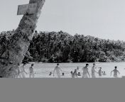 American WWII troops bathe at Rabaul, Papua New Guinea, by William Shrout, 1943 from kiwirok papua