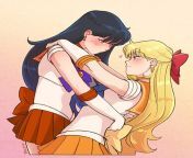 [ticcytx] [Sailor Moon] Minako and Rei &#34;On the other side, Mina enjoys teasing with her gf&#34; from mina fucks mishy with