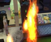First wife of my sim dies, then their second child dies in a fire. They definitly had not a good day from somali dies