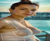 my most jerked and cummed pic of kangna ranaut ? she is too lusty look at her melons ??? from kangna ranaut hot navel kissing