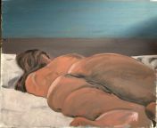Nude painting (oil on canvas) from nude mallu oil massag